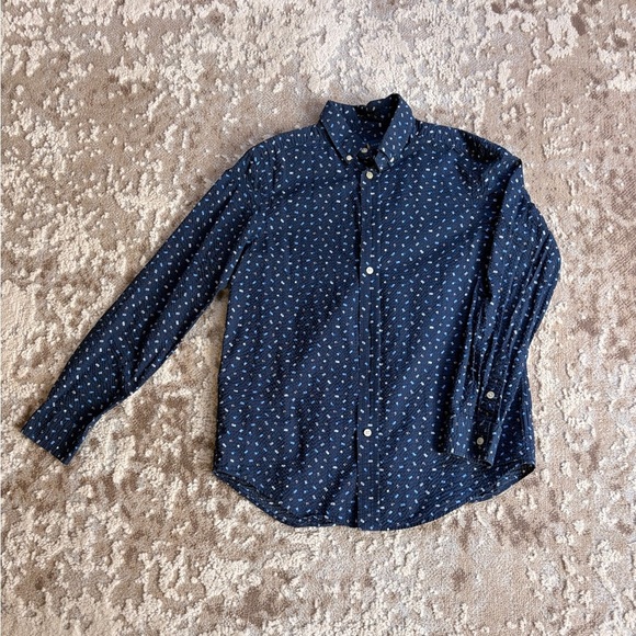 Ralph Lauren Other - Ralph Lauren Navy Blue Printed Kids Button-Down Shirt